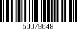 Código de barras (EAN, GTIN, SKU, ISBN): '50079648'
