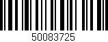 Código de barras (EAN, GTIN, SKU, ISBN): '50083725'