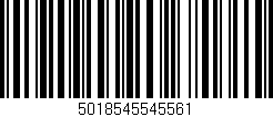 Código de barras (EAN, GTIN, SKU, ISBN): '5018545545561'