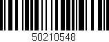 Código de barras (EAN, GTIN, SKU, ISBN): '50210548'