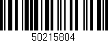 Código de barras (EAN, GTIN, SKU, ISBN): '50215804'