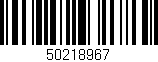 Código de barras (EAN, GTIN, SKU, ISBN): '50218967'