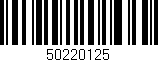 Código de barras (EAN, GTIN, SKU, ISBN): '50220125'