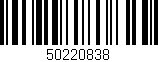 Código de barras (EAN, GTIN, SKU, ISBN): '50220838'