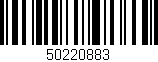 Código de barras (EAN, GTIN, SKU, ISBN): '50220883'
