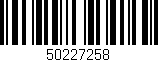 Código de barras (EAN, GTIN, SKU, ISBN): '50227258'