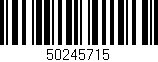 Código de barras (EAN, GTIN, SKU, ISBN): '50245715'