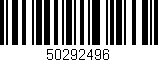 Código de barras (EAN, GTIN, SKU, ISBN): '50292496'