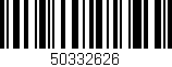 Código de barras (EAN, GTIN, SKU, ISBN): '50332626'