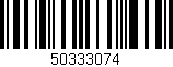 Código de barras (EAN, GTIN, SKU, ISBN): '50333074'