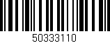 Código de barras (EAN, GTIN, SKU, ISBN): '50333110'