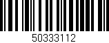 Código de barras (EAN, GTIN, SKU, ISBN): '50333112'