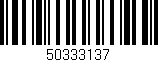Código de barras (EAN, GTIN, SKU, ISBN): '50333137'