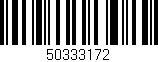 Código de barras (EAN, GTIN, SKU, ISBN): '50333172'