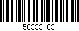 Código de barras (EAN, GTIN, SKU, ISBN): '50333183'