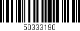 Código de barras (EAN, GTIN, SKU, ISBN): '50333190'