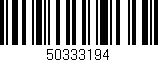 Código de barras (EAN, GTIN, SKU, ISBN): '50333194'