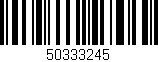 Código de barras (EAN, GTIN, SKU, ISBN): '50333245'