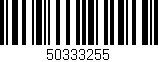 Código de barras (EAN, GTIN, SKU, ISBN): '50333255'