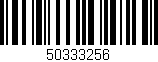 Código de barras (EAN, GTIN, SKU, ISBN): '50333256'