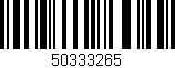 Código de barras (EAN, GTIN, SKU, ISBN): '50333265'