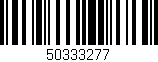 Código de barras (EAN, GTIN, SKU, ISBN): '50333277'