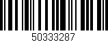 Código de barras (EAN, GTIN, SKU, ISBN): '50333287'