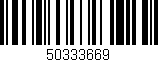 Código de barras (EAN, GTIN, SKU, ISBN): '50333669'