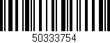 Código de barras (EAN, GTIN, SKU, ISBN): '50333754'
