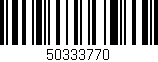 Código de barras (EAN, GTIN, SKU, ISBN): '50333770'