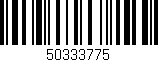 Código de barras (EAN, GTIN, SKU, ISBN): '50333775'