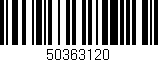 Código de barras (EAN, GTIN, SKU, ISBN): '50363120'