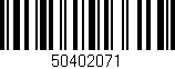 Código de barras (EAN, GTIN, SKU, ISBN): '50402071'