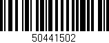 Código de barras (EAN, GTIN, SKU, ISBN): '50441502'