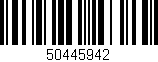 Código de barras (EAN, GTIN, SKU, ISBN): '50445942'