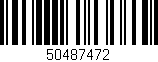 Código de barras (EAN, GTIN, SKU, ISBN): '50487472'