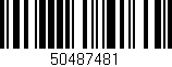 Código de barras (EAN, GTIN, SKU, ISBN): '50487481'