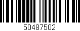 Código de barras (EAN, GTIN, SKU, ISBN): '50487502'