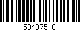 Código de barras (EAN, GTIN, SKU, ISBN): '50487510'