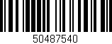 Código de barras (EAN, GTIN, SKU, ISBN): '50487540'