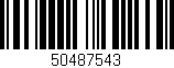 Código de barras (EAN, GTIN, SKU, ISBN): '50487543'