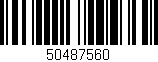 Código de barras (EAN, GTIN, SKU, ISBN): '50487560'