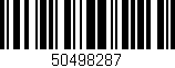 Código de barras (EAN, GTIN, SKU, ISBN): '50498287'