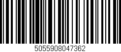 Código de barras (EAN, GTIN, SKU, ISBN): '5055908047362'