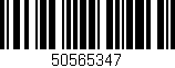 Código de barras (EAN, GTIN, SKU, ISBN): '50565347'