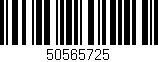 Código de barras (EAN, GTIN, SKU, ISBN): '50565725'