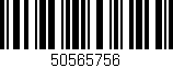 Código de barras (EAN, GTIN, SKU, ISBN): '50565756'