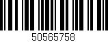 Código de barras (EAN, GTIN, SKU, ISBN): '50565758'