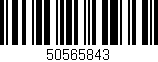 Código de barras (EAN, GTIN, SKU, ISBN): '50565843'