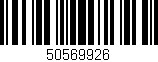 Código de barras (EAN, GTIN, SKU, ISBN): '50569926'